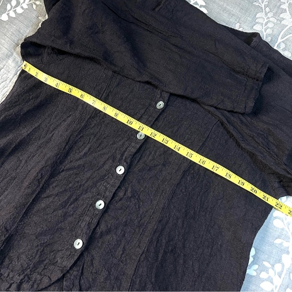 Flax linen button cardigan/jacket - Picture 8 of 10